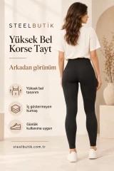 Yüksek Bel Korse Tayt