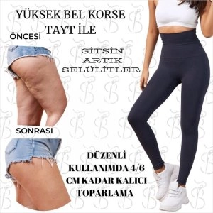 Yüksek Bel Korse Tayt